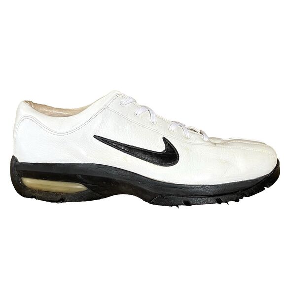 Nike Golf Shoes Sport Performance 307414 White Bicycle Toe 9 Men Removable Spike - Picture 5 of 14